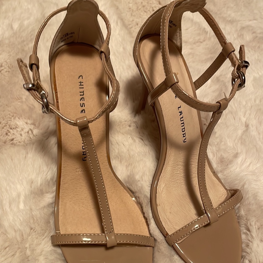 Chinese Laundry Beige Stiletto Heel- size 7 1/2